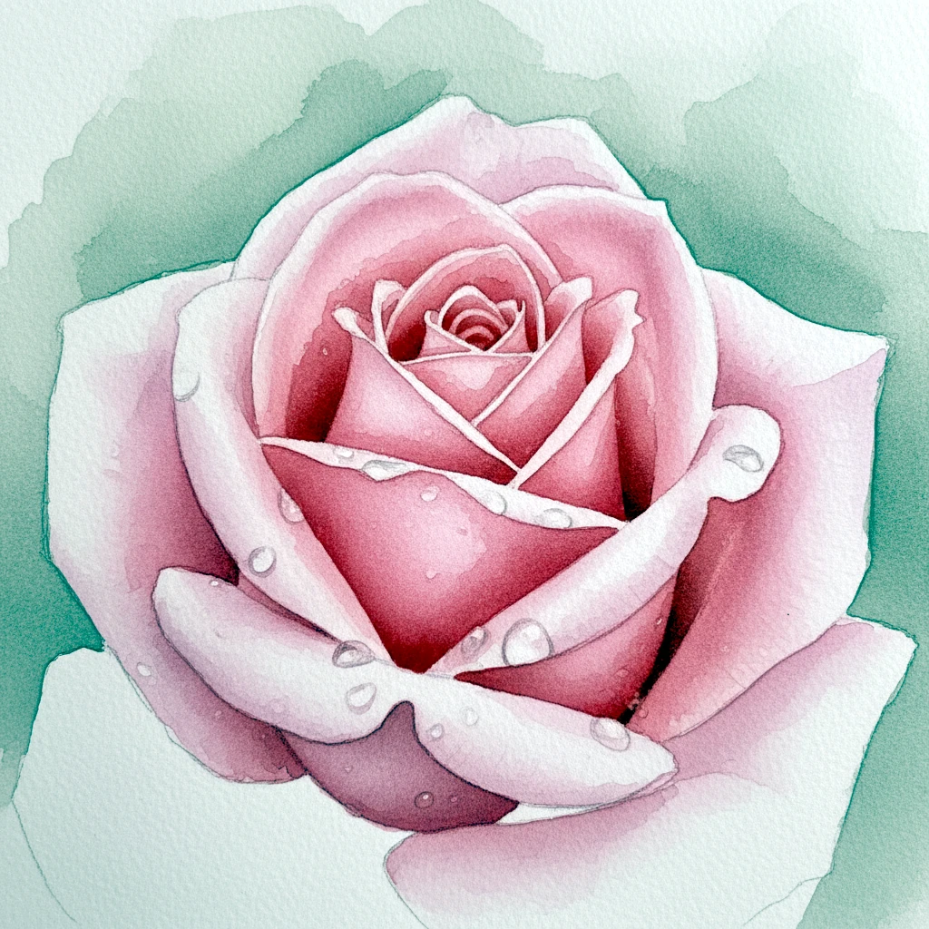 Raindrops on Petals - Stillness and Motion artwork by Cryolith