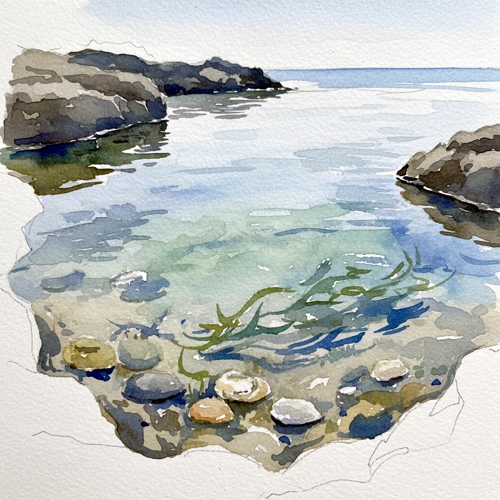 Tidepool Silence - Stillness and Motion artwork by Cryolith