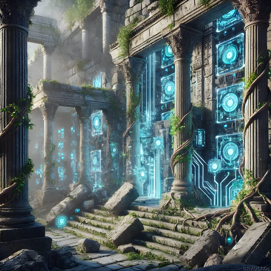 Ruins of the Future - Temporal Shifts artwork by Cryolith