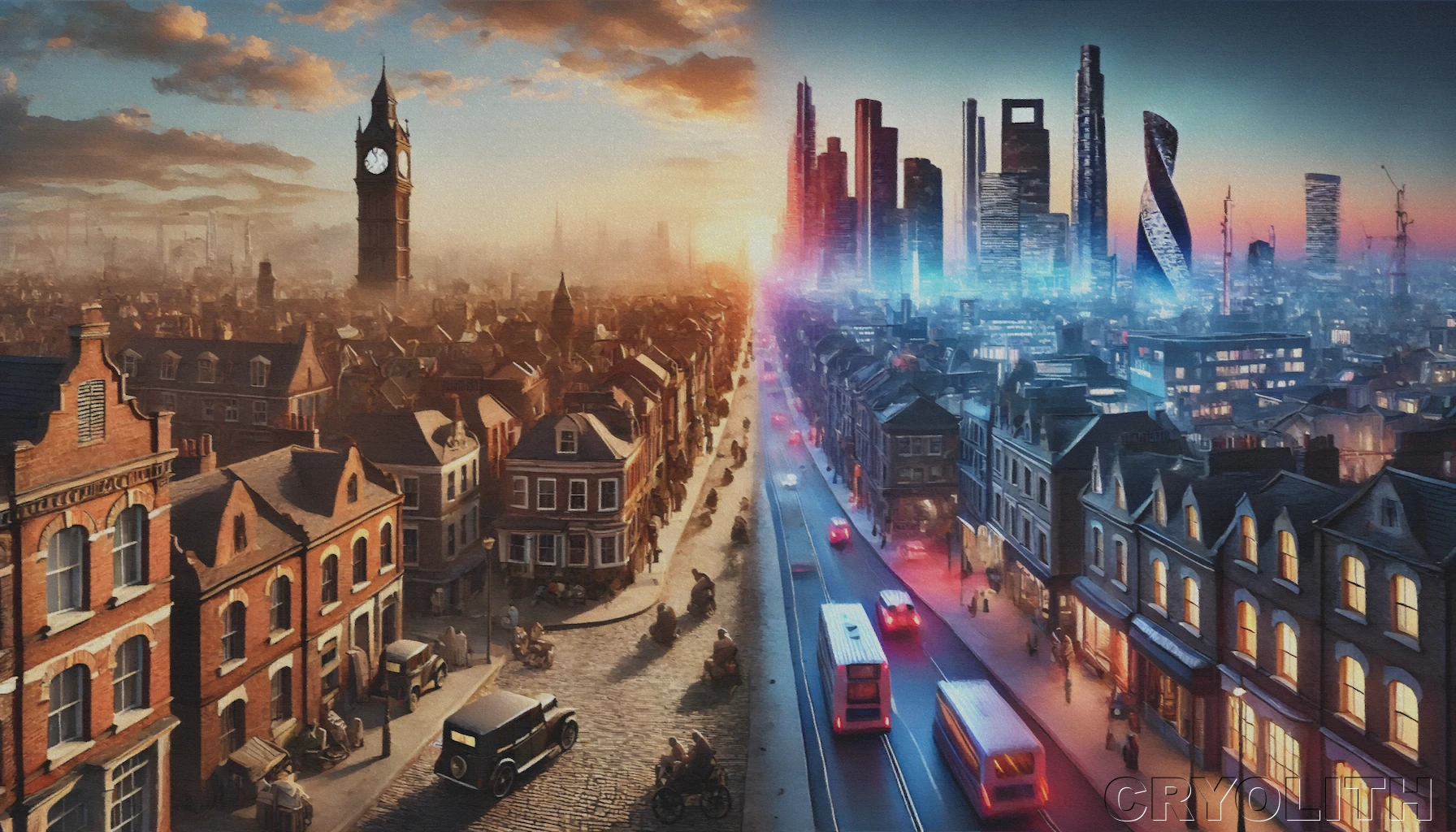 Timelines of the City - Temporal Shifts artwork by Cryolith