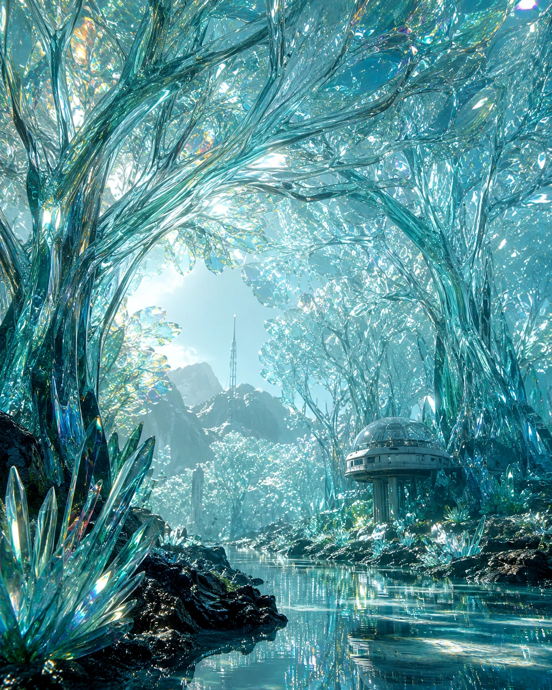 Forest of Glass - The Goldilocks Zone artwork by Cryolith