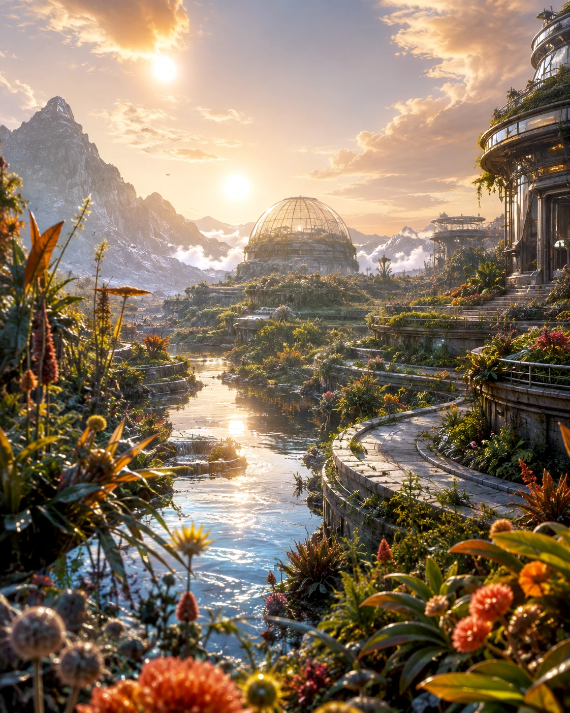 Garden Beneath Two Suns - The Goldilocks Zone artwork by Cryolith