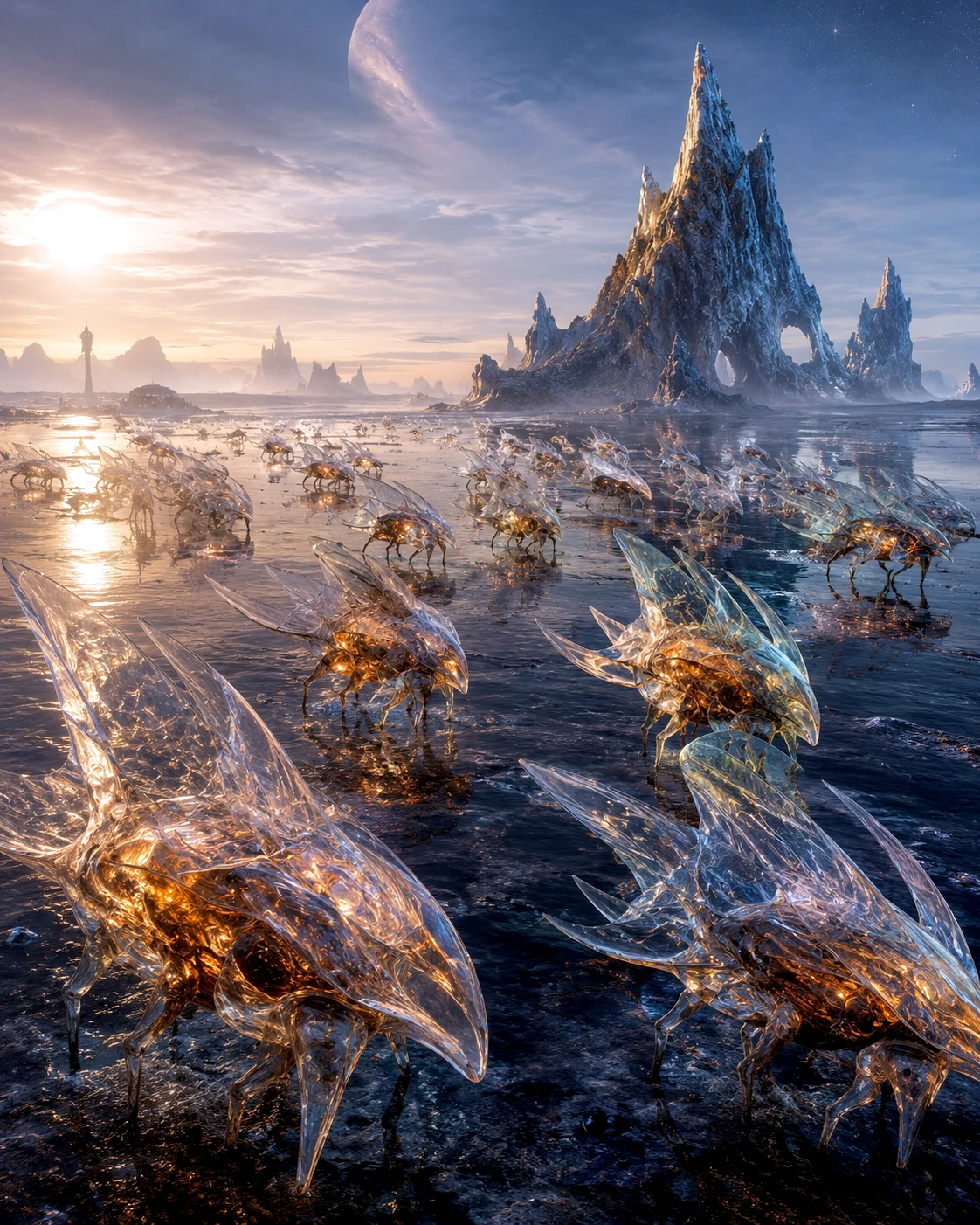 The Crystal Migration - The Goldilocks Zone artwork by Cryolith