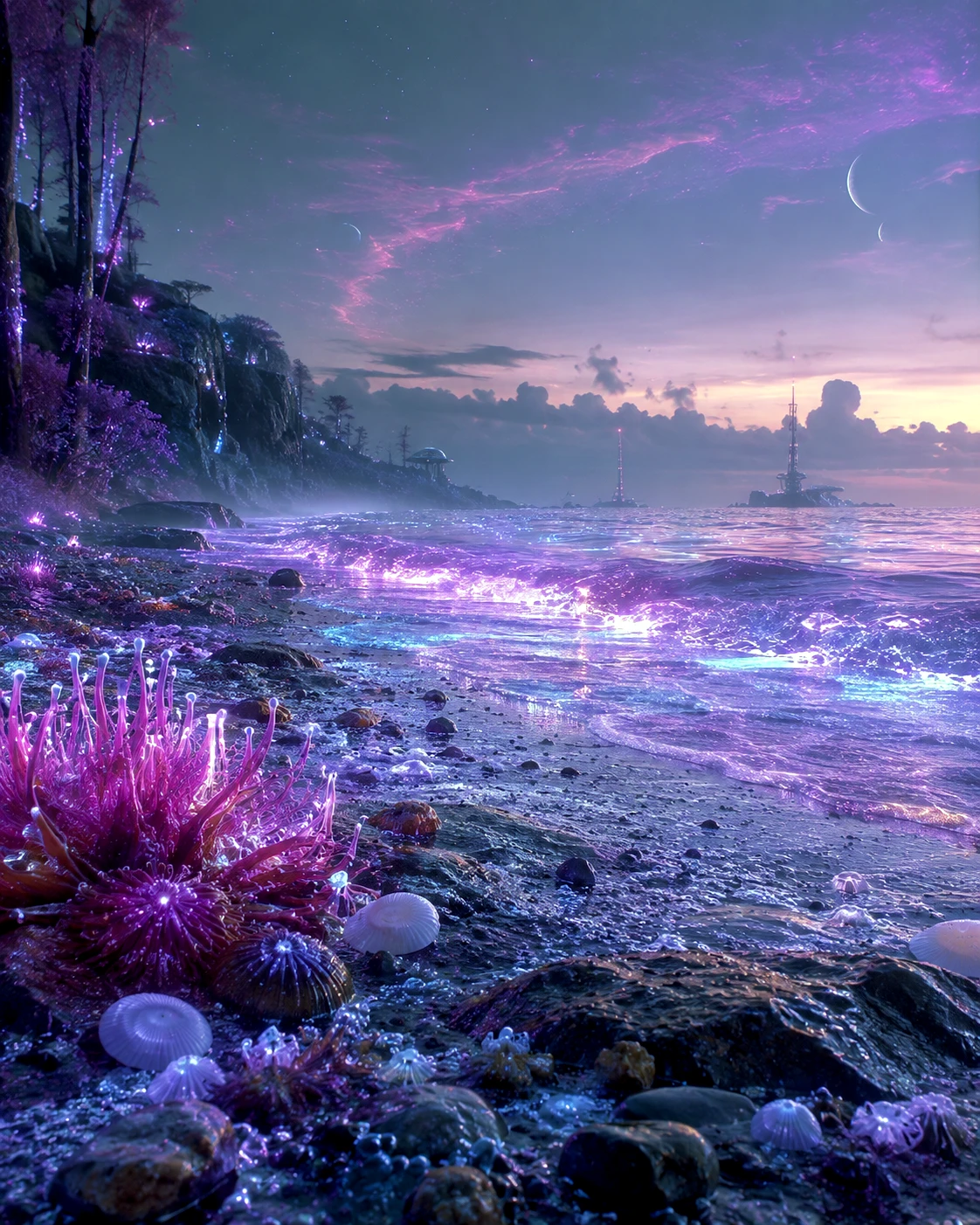 The Violet Tide - The Goldilocks Zone artwork by Cryolith