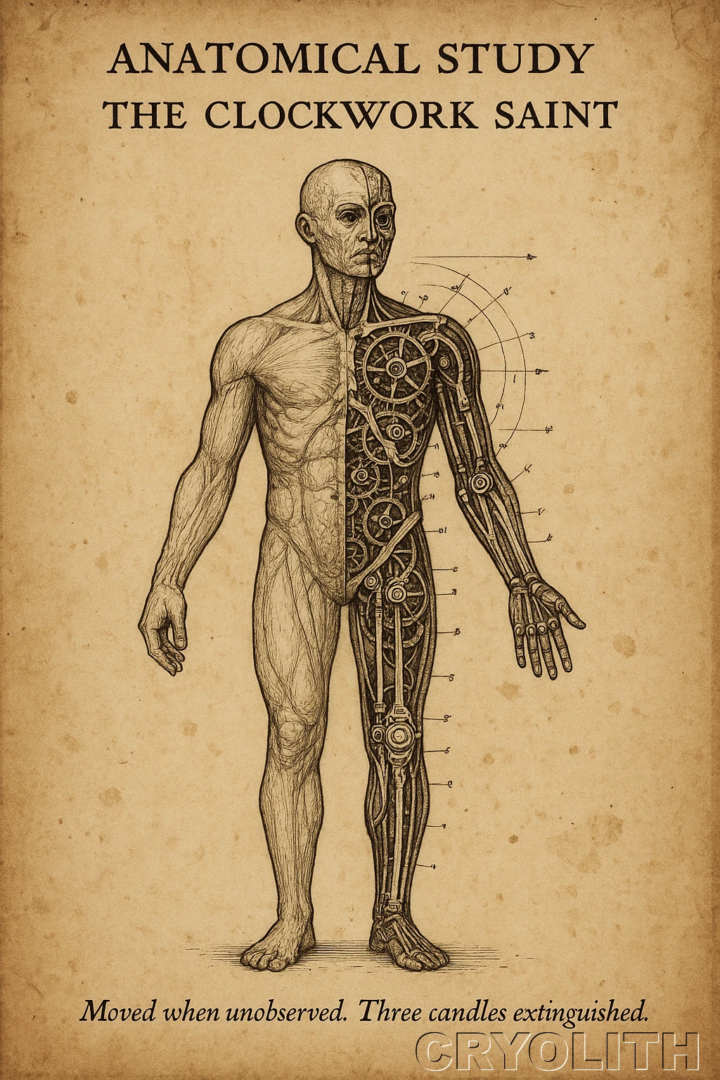 Anatomical Study: The Clockwork Saint - The Quiet Archive artwork by Cryolith