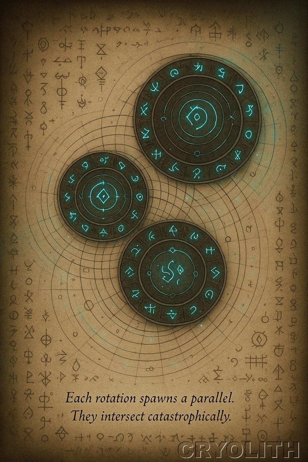 The Orrery of Fractured Time - The Quiet Archive artwork by Cryolith