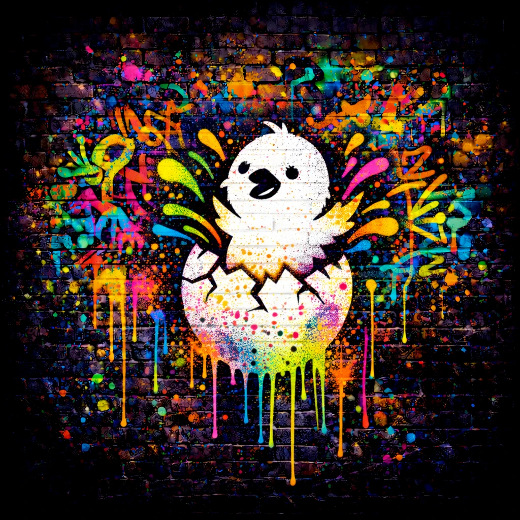 Fresh Hatch - Urban Easter artwork by Cryolith