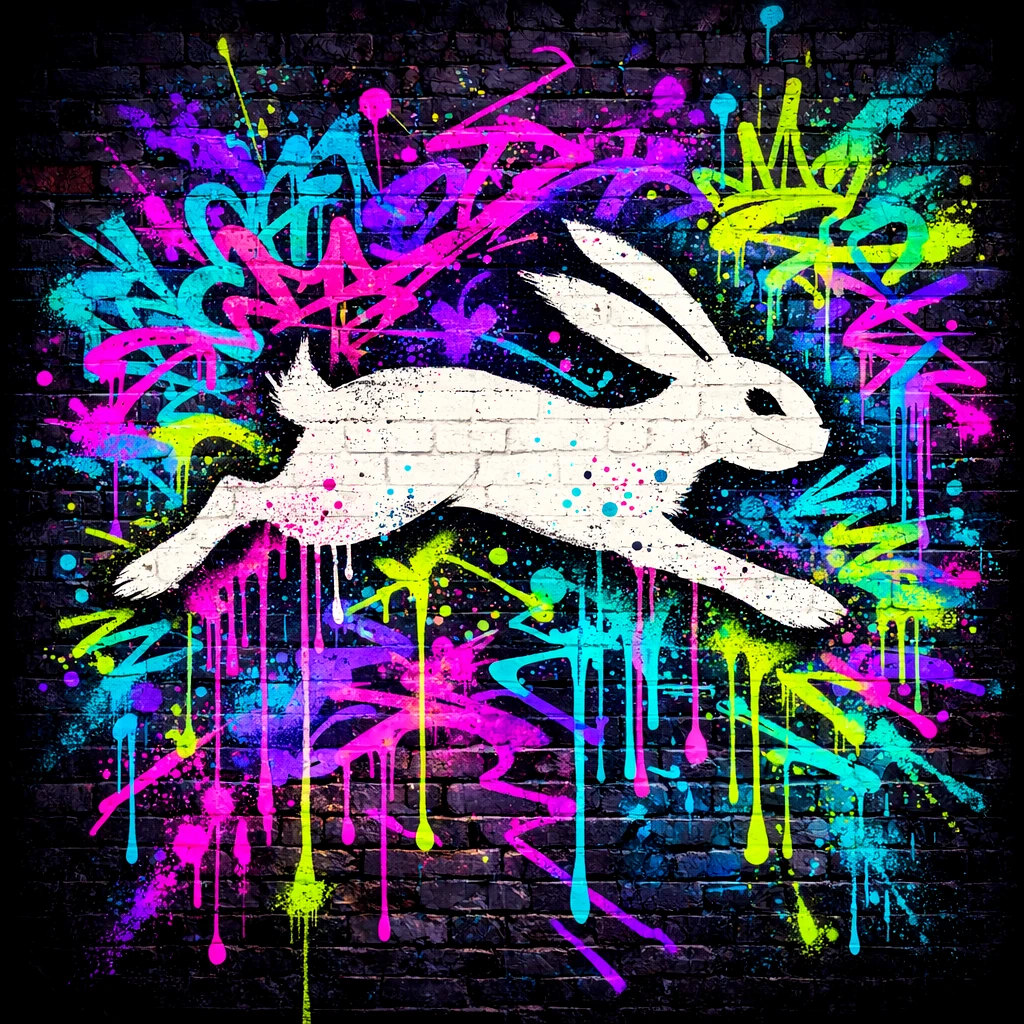 Midnight Sprint - Urban Easter artwork by Cryolith