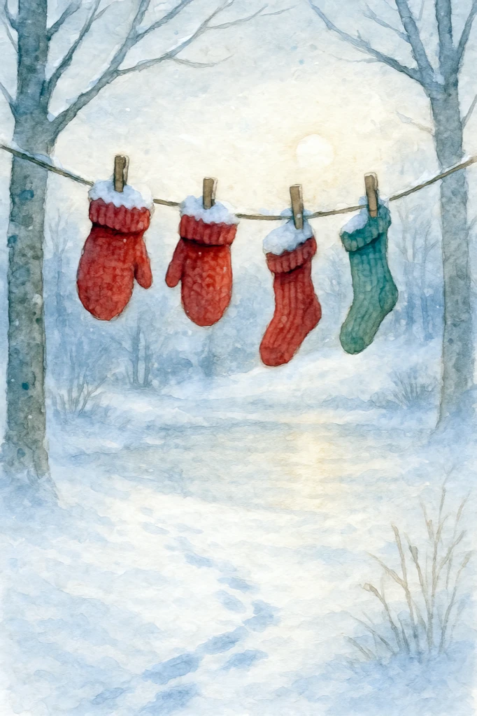 Drying by the Frost - Whispers of Winter artwork by Cryolith