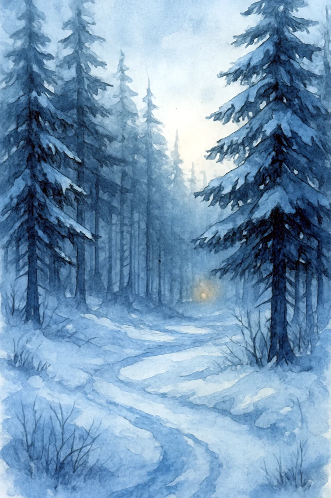 Silent Pines - Whispers of Winter artwork by Cryolith
