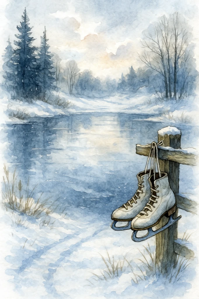 Skater's Pause - Whispers of Winter artwork by Cryolith