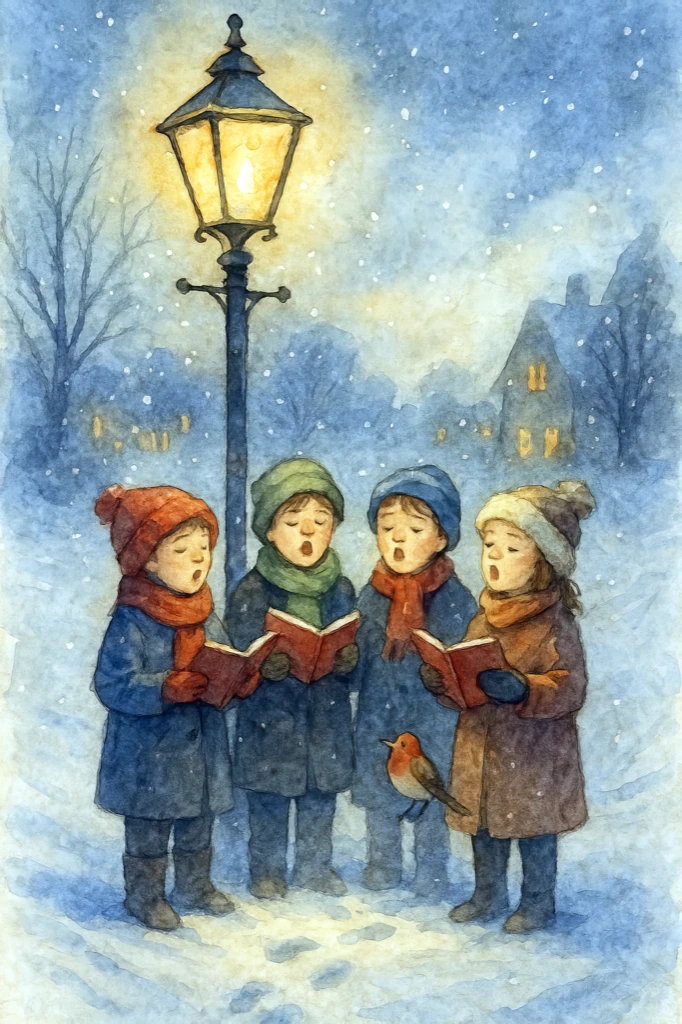 Songs Under the Streetlight - Whispers of Winter artwork by Cryolith