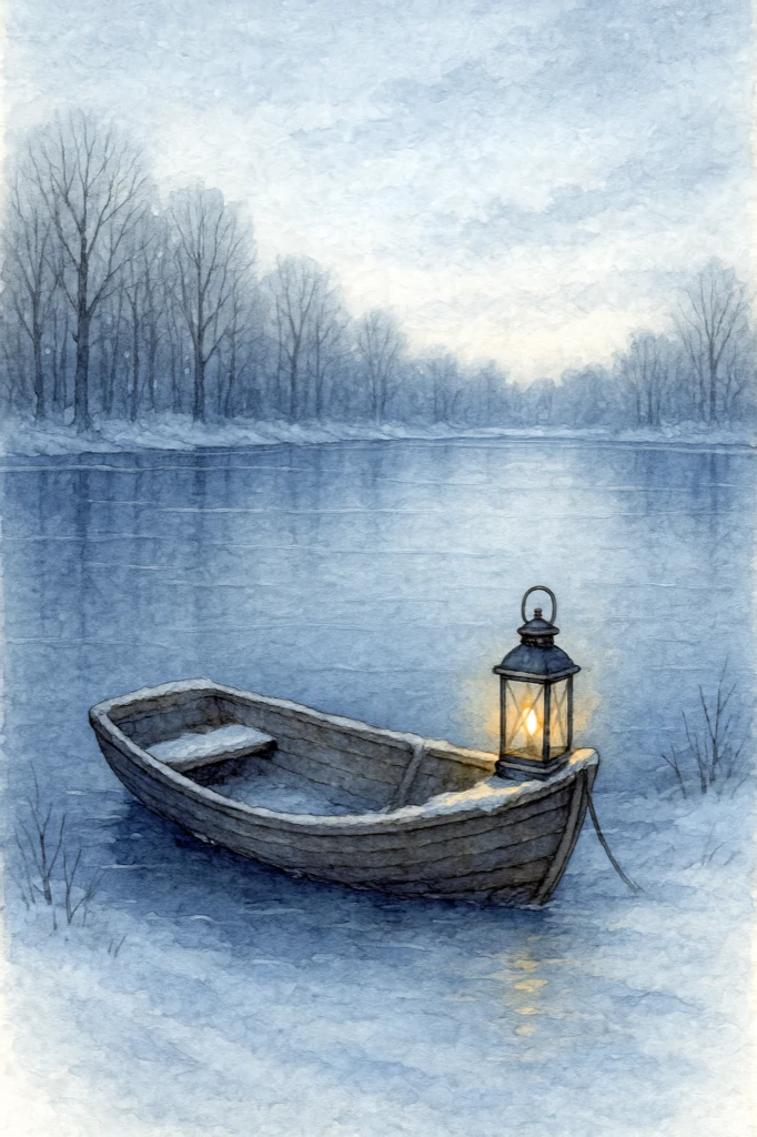 The Lake's Lantern - Whispers of Winter artwork by Cryolith